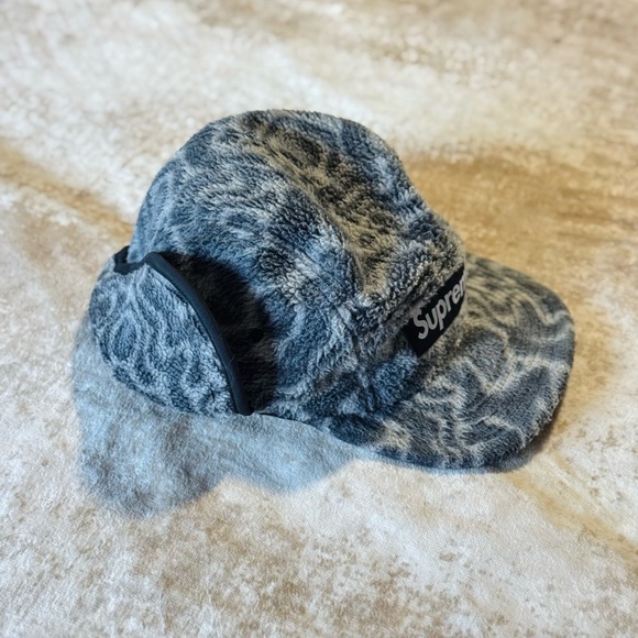 Supreme Leopard Polar Fleece Earflap Camp Cap